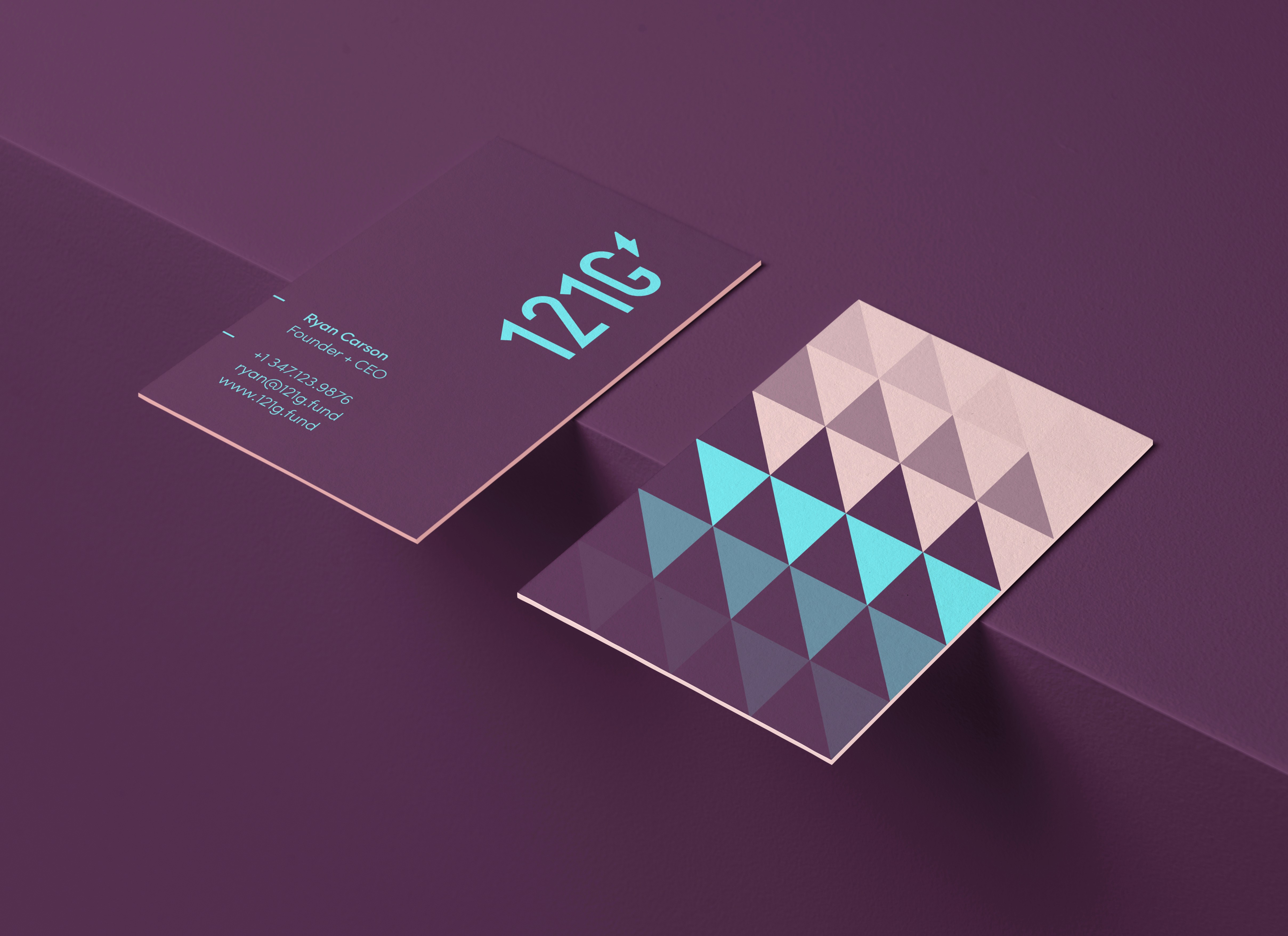 121G business card design