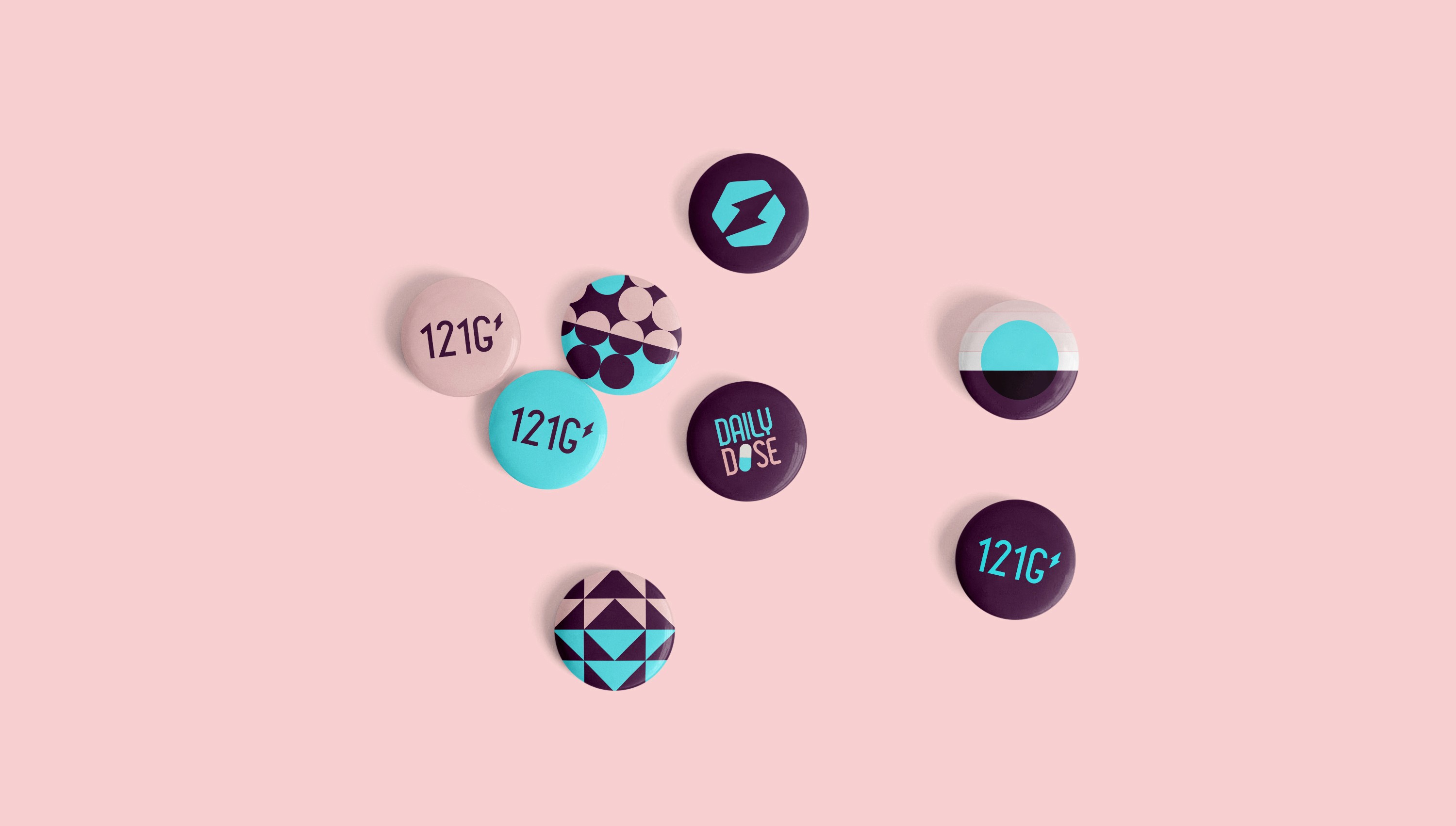 121G Pin badges
