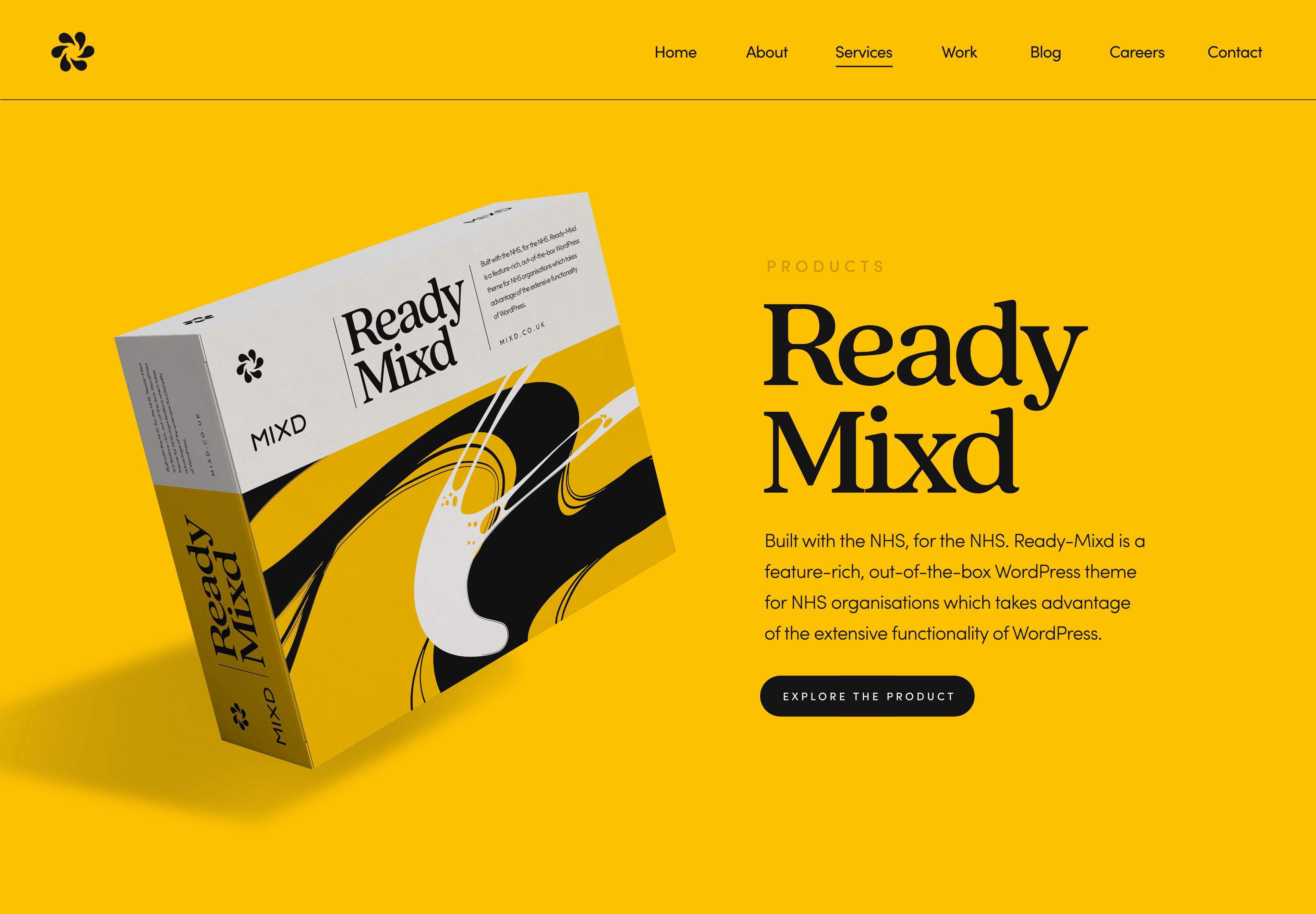 Mixd - Ready Mixd web page.
