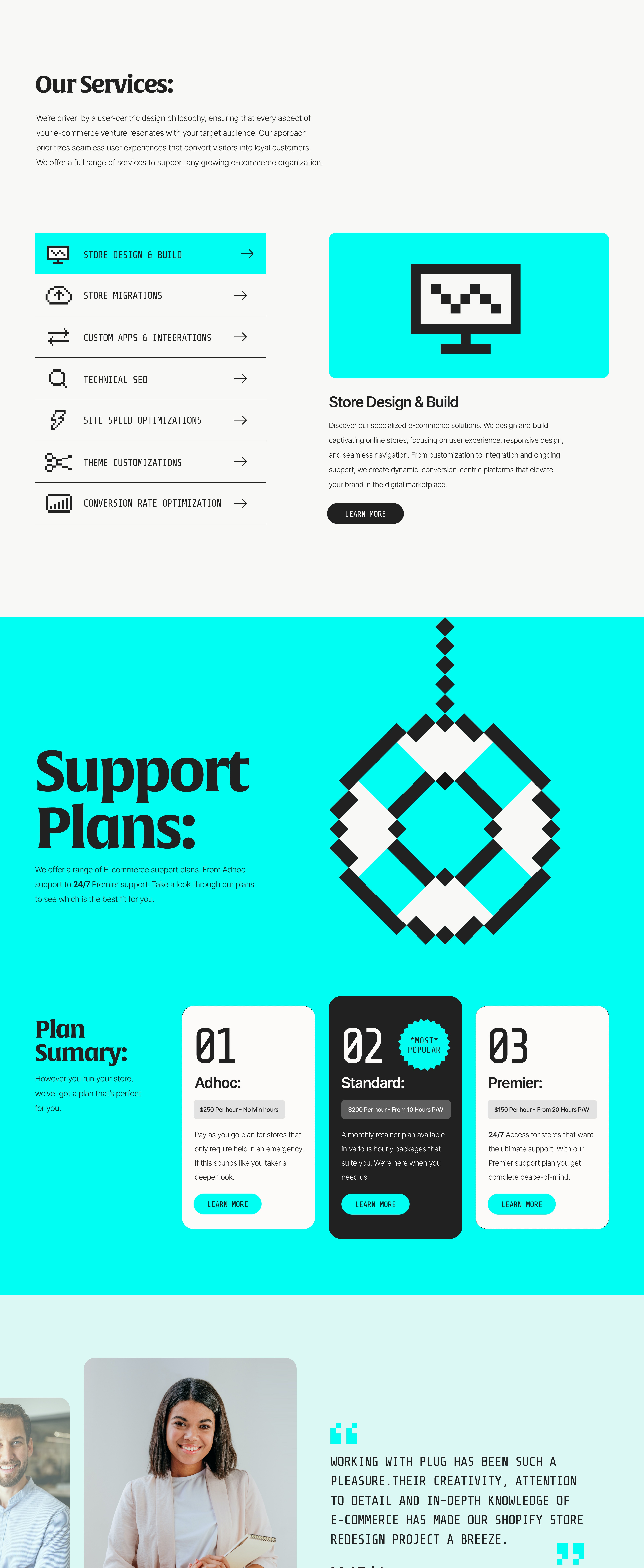 Plug Digital website design