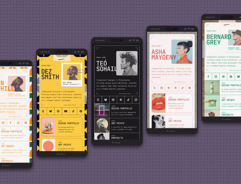 LinkBoard Framer Template project preview